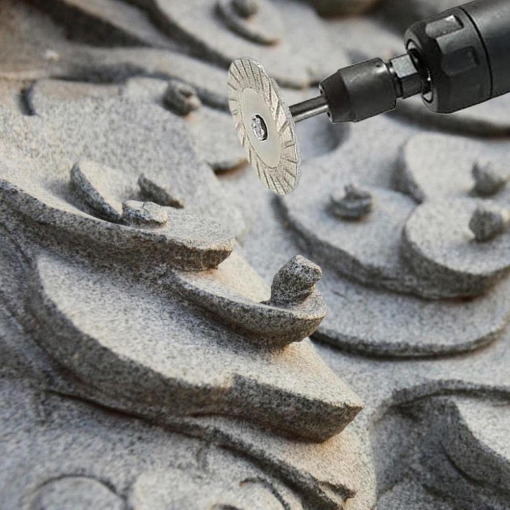 Диск алмазний відрізний 40мм для плитки каменю граніту хвостовик 6мм Київ - фото 2