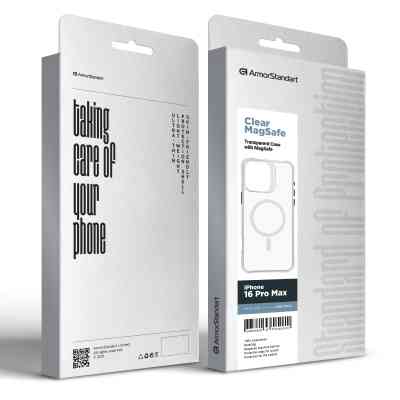 Чохол до мобільного телефона Armorstandart Clear Magsafe Apple iPhone 16 Pro Max Tansparent (ARM78564) Вінниця
