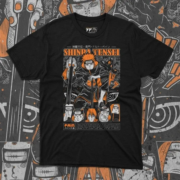 Футболка чоловіча з  принтом Наруто Pain Shinra Tensei Розмір 48 Дніпро - фото 1