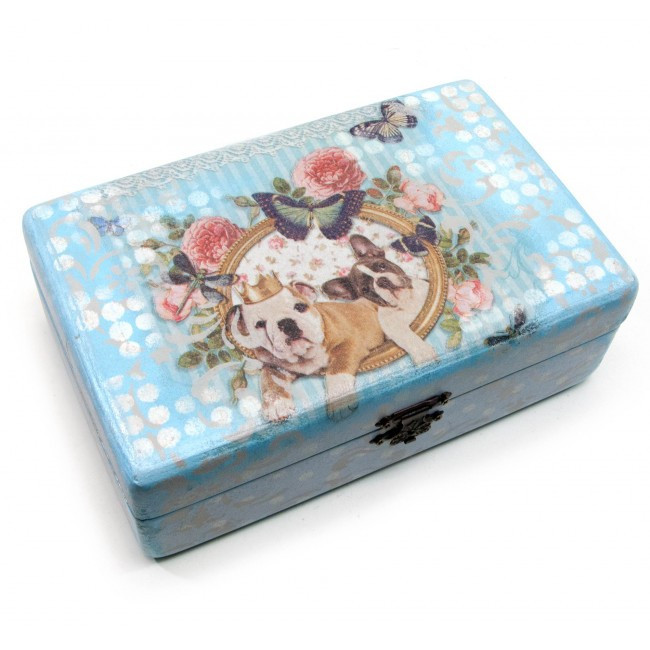 Скринька декоративна з дерева Собачка Київ - фото 1