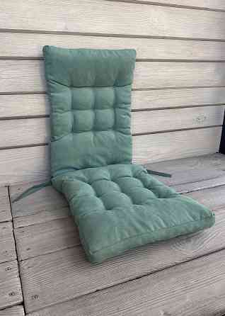 Подушка для стільців (40x120х7 см) подвійна Decorator Соро колір бірюзовий 84-109 Київ