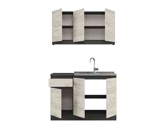 Кухня модульна Эверест Оптима набор №5 Дуб крафт белый 1,2 м (без столешницы) (DTM-5712) Львов