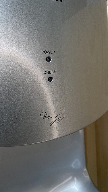 Сушарка для рук anydry 2630TS автоматична електрична настінна 1400-1650W сіра срібна потужна, електросушарка для туалету Київ - фото 9