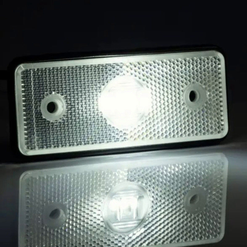 Фонарь прямоугольный белый 110х45мм (Spter) MD-013 B маркерный Мукачево - изображение 1