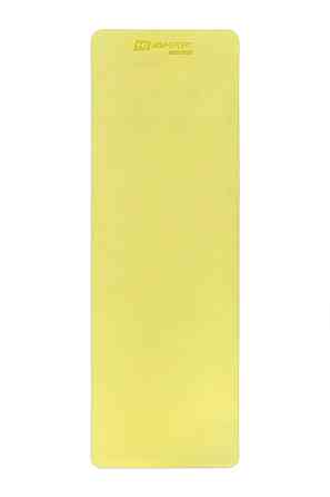 Килимок для фітнесу Hop-Sport TPE нековзний для йоги, пілатесу, розтяжки вдома та спортзалі, жовтий із сірим Київ