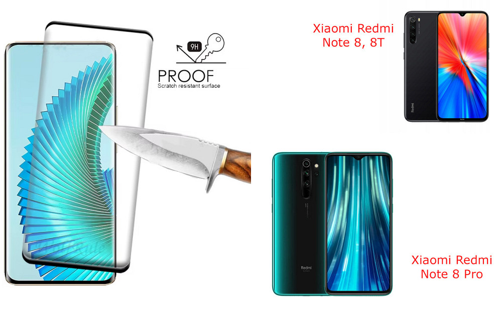 Захисне скло HyperGlass Pro для Xiaomi Redmi Note 8, 8T, 8 Pro – максимальна чутливість та захист Київ - фото 1