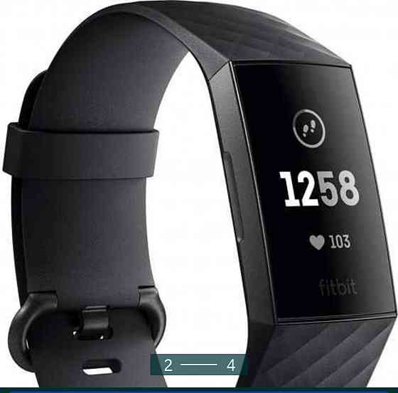 Фитнес - браслет: FitBit Charge 3 Black/ Graphite FB409GMBK. Киев