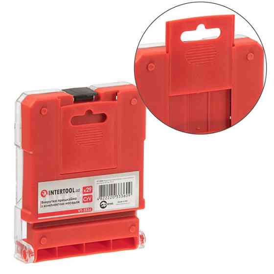 Викрутка прецизійна з комплектом насадок, 29 од., Cr-V INTERTOOL VT-3336 Київ