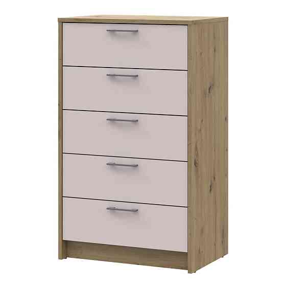 Комод Doros Ронди Дуб Артизан/Кашемир 5 ящиков 60х40х100 DRS-011784 (41516189) Днепр