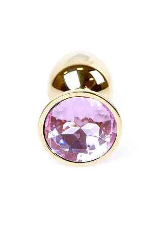 Анальна пробка - Jewellery Gold Plug Light Pink Sex Aura Київ