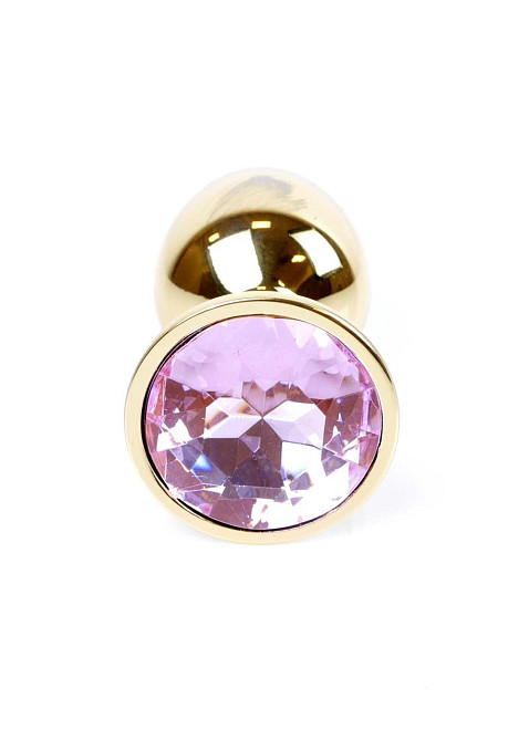 Анальна пробка - Jewellery Gold Plug Light Pink Sex Aura Київ - фото 2
