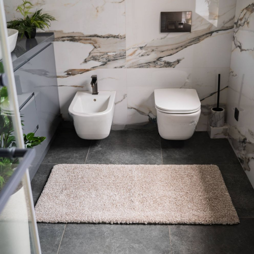 Килимок Melange Soft 60*120см антибактеріальний бежевий Дариана Житомир - фото 9