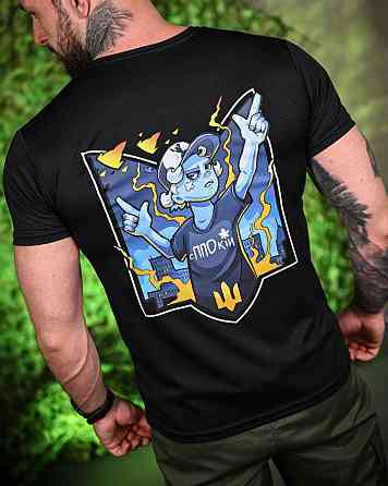 Тактична потовідвідна футболка зППОкією black ПП7715 Одеса