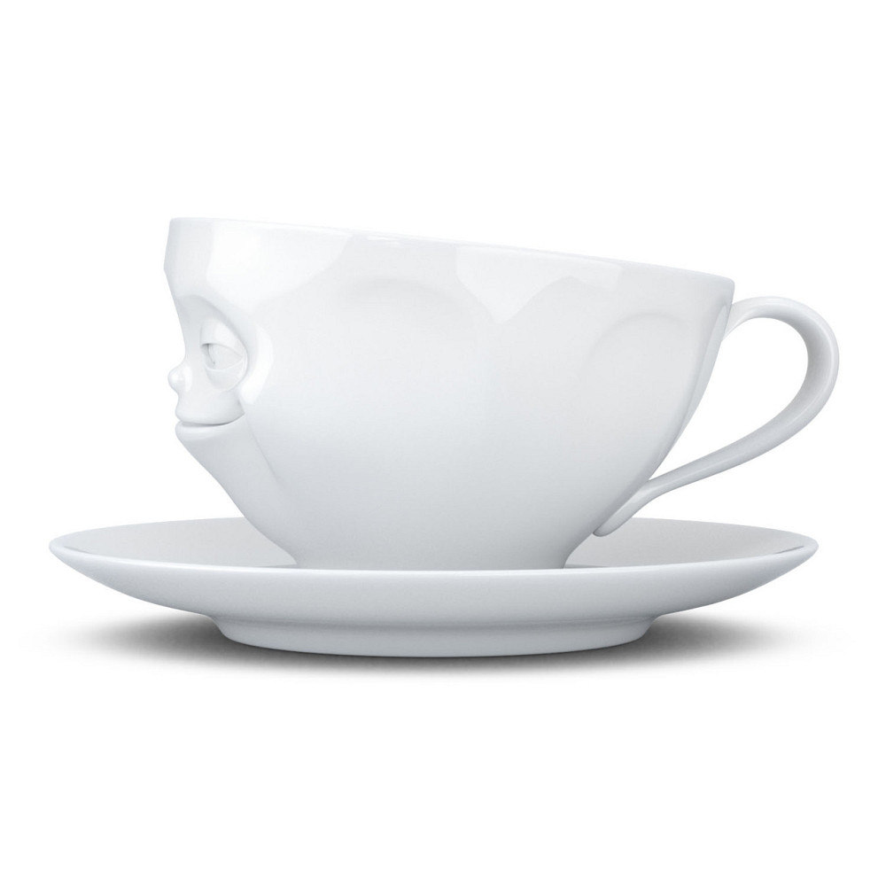 Чашка з блюдцем для кави Tassen "Усмішка" (200 мл), порцеляна Рівне - фото 4