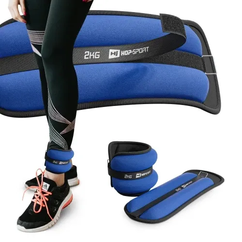 Набор утяжелителей для ног и рук 2х2 кг Hop-Sport S004 синий Киев