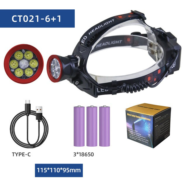 Світлодіодний ліхтар на лоб, Налобний ліхтар з акумулятором Led headlamp налобний XT-97 Львів - фото 2