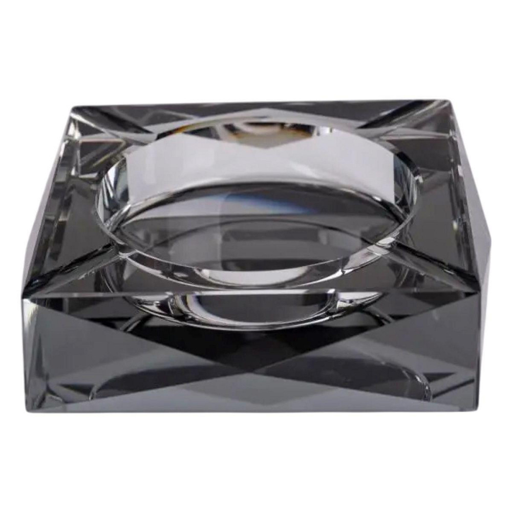 Квадратная стеклянная пепельница серая 13х13 см Киев - изображение 3