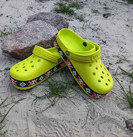 -Жіночі капці CROCS Лайм Крокси Шльопанці Сланці Жовті (розміри: 37,39) Дніпро