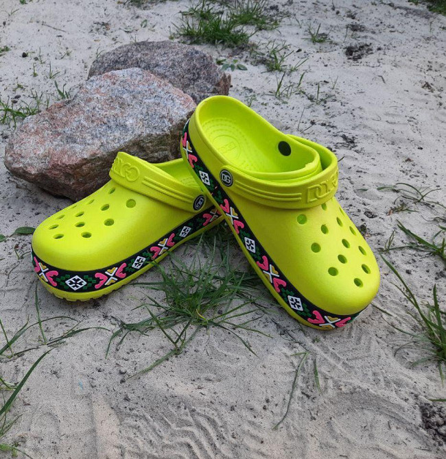 -Жіночі капці CROCS Лайм Крокси Шльопанці Сланці Жовті (розміри: 37,39) Дніпро - фото 3