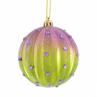 Елочная игрушка YES! Fun Карамель шар многоцветный 8 см (972828) Винница - изображение 1