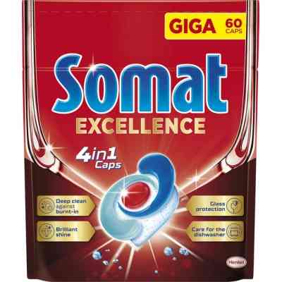 Таблетки для посудомоечных машин Somat Excellence 60 шт. (9000101808087) Винница