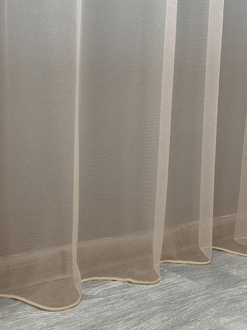 Тюль VR-Textil 1650т Грек-сетка омбре Какао 400х270 см (40-017) Киев - изображение 7