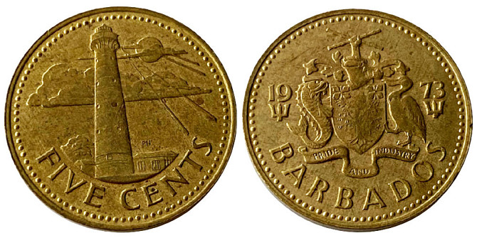 5 млн 1973 Барбадос Полтава - фото 1