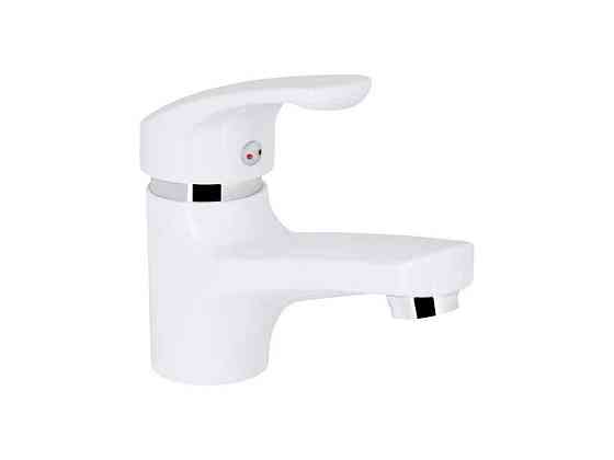 Смеситель на умывальник белый низкий 36W 001(k35) BRIN36W001 ТМ Brinex Киев