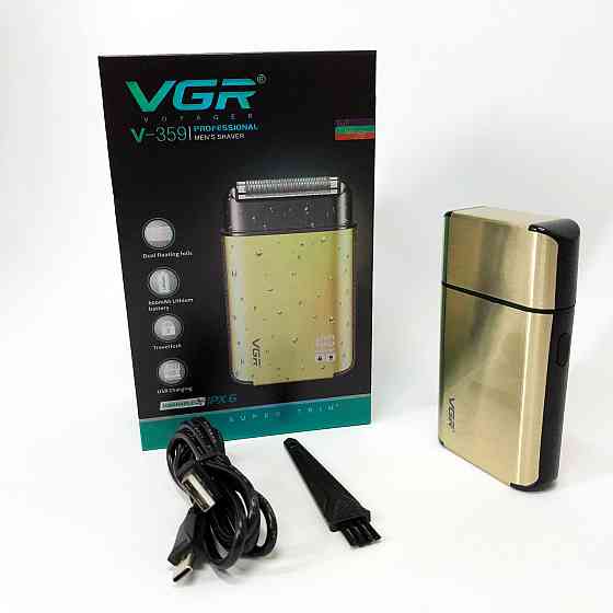 Чоловіча електрична акумуляторна електробритва VGR, Портативна чоловіча бритва на акумуляторі SH-40 Львів