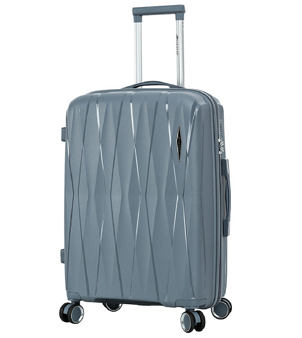 Валіза поліпропіленова MADISSON 51103 середня 67 см сіро-синя Київ - фото 11