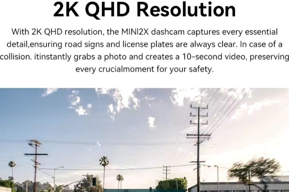 Авторестратор DDPAI Mini 2X 2K Wi-Fi 5G ADAS Night Vision 2.0 Киев - изображение 8