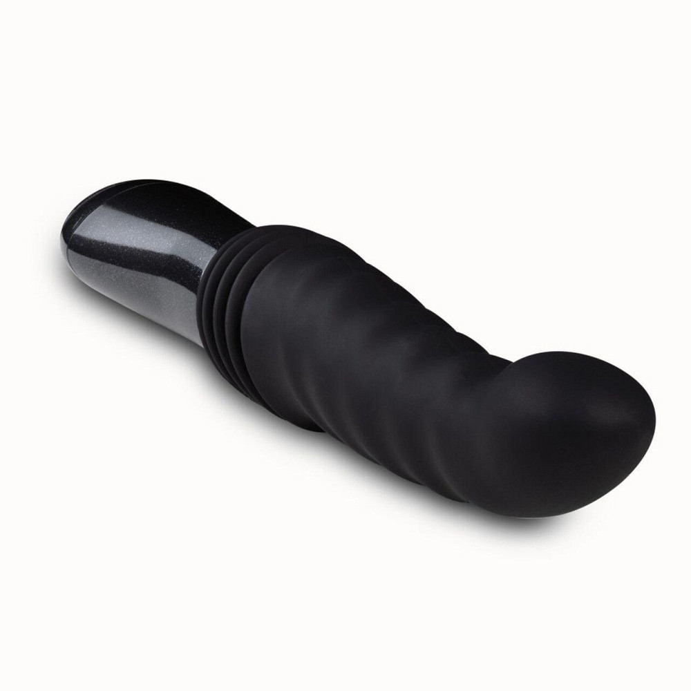 Пульсатор Blush Temptasia – Lazarus Thrusting Dildo – Black, ребристый ствол, 3 скорости Sex Aura Киев - изображение 1