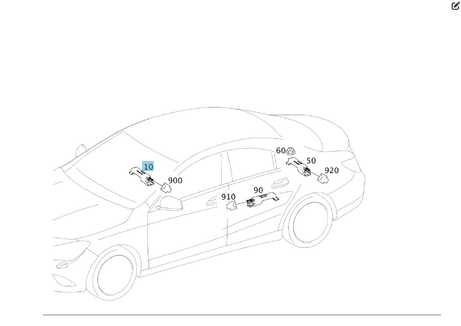 Mercedes-Benz  A2059053005 Антена Keyless-Go R-class short W251 C-Class W205 GLC X253 E-class W213 E-class Coupe C238 CLS C257 E-class W212 SLK/SLC R1 Одесса - изображение 4