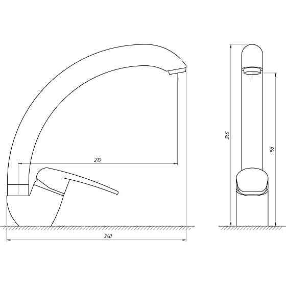 Змішувач для кухні Globus Lux Koln GLK-0103S Тернополь