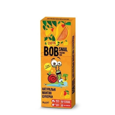Цукерка Bob Snail Равлик Боб натуральні Мангові 30 г (4820219340591) Вінниця - фото 1