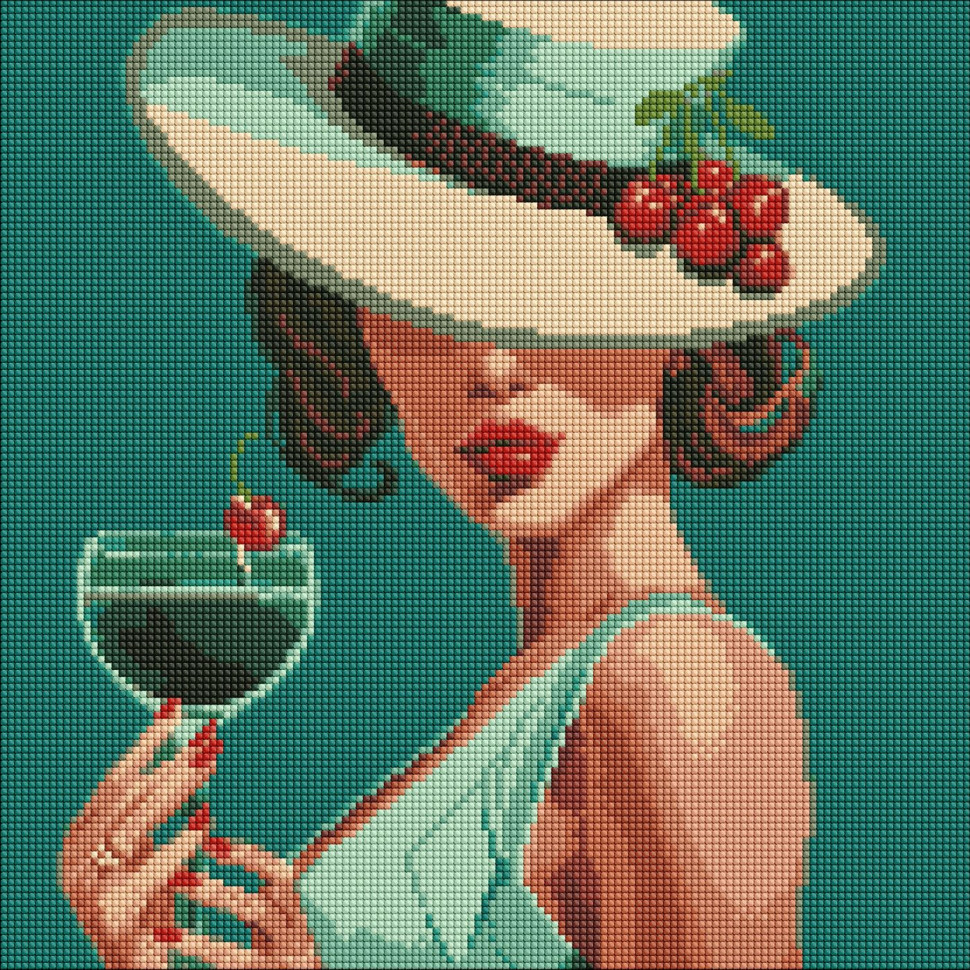 Алмазная мозаика без подрамника 