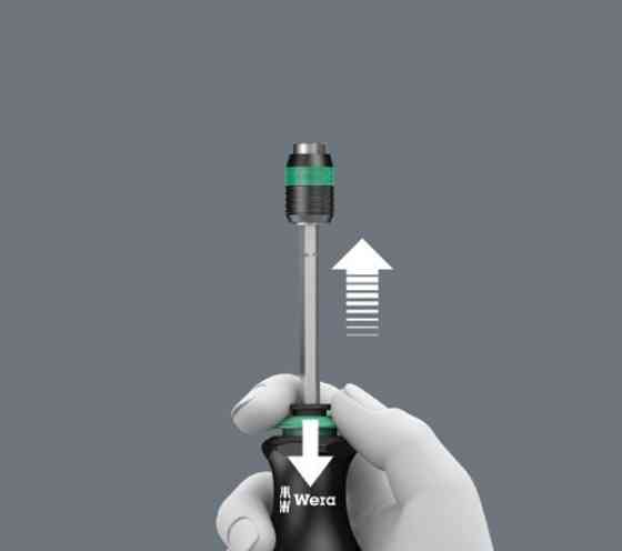 Викрутка-бітотримач Wera 1/4" з магнітом, висувний тримач 05051482001 Одеса