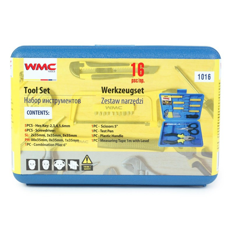 Набір шарнірно-губцевого інструменту та викруток 16пр., в кейсі WT-1016 Одесса - изображение 3