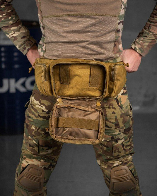 Тактична сумка на пояс MILITARY RANGERS кайот ВТ7592 Одеса - фото 9