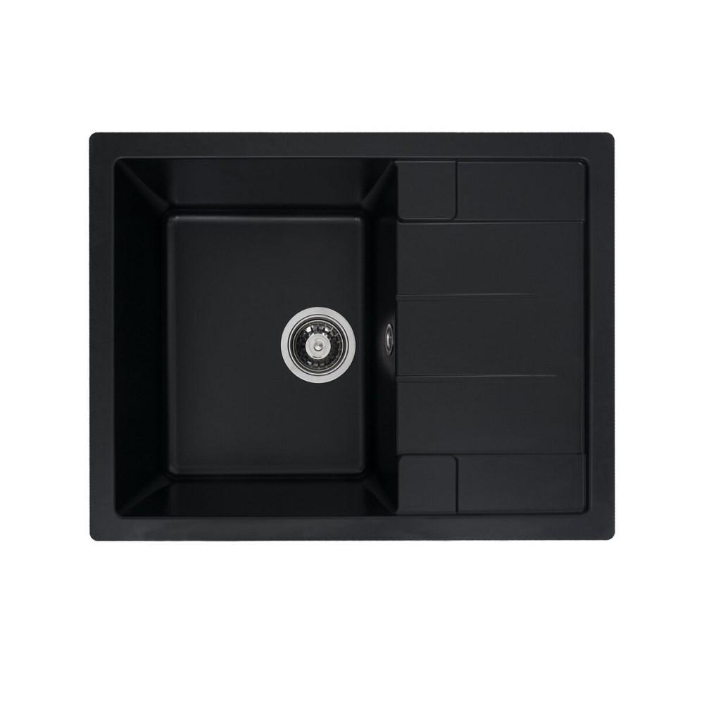 Гранітна мийка для кухні VALESO INTENSO 6550 матова Чорна Коломыя - изображение 3