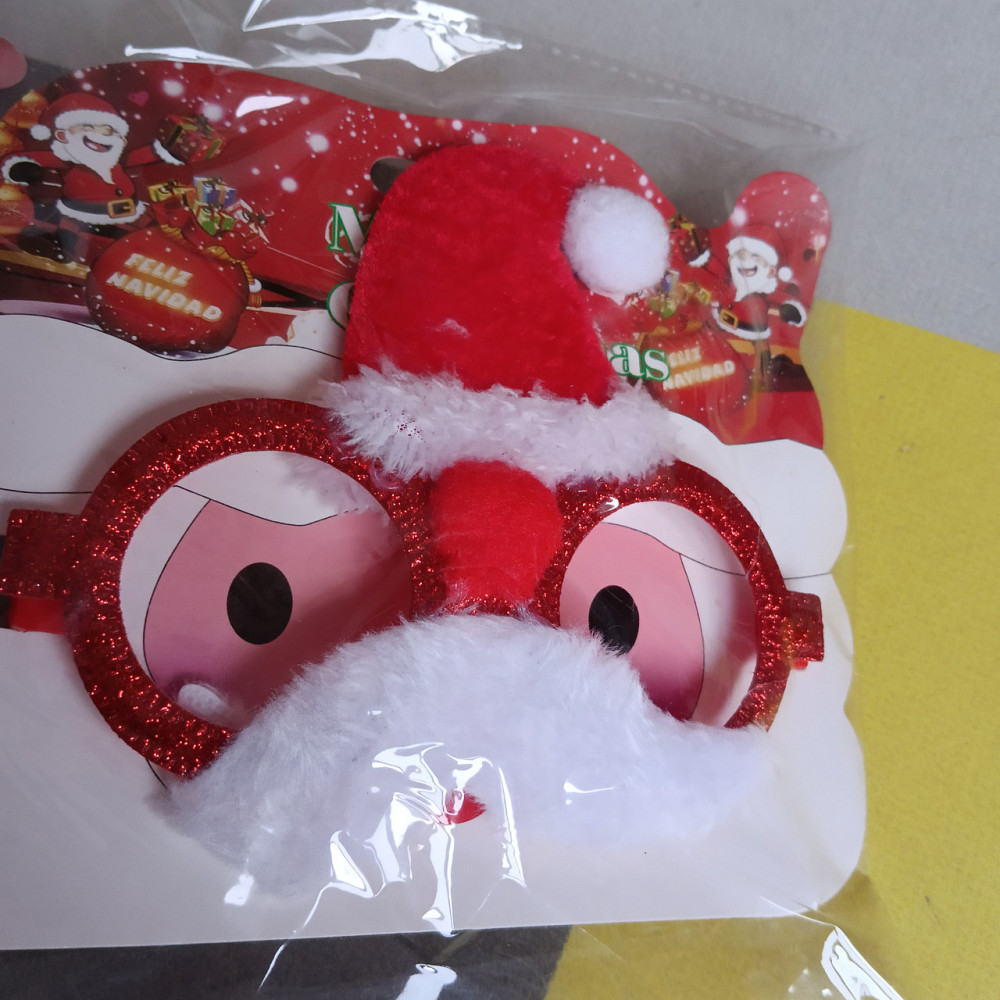 Очки, 14x10 см, с украшениями и блестками, 