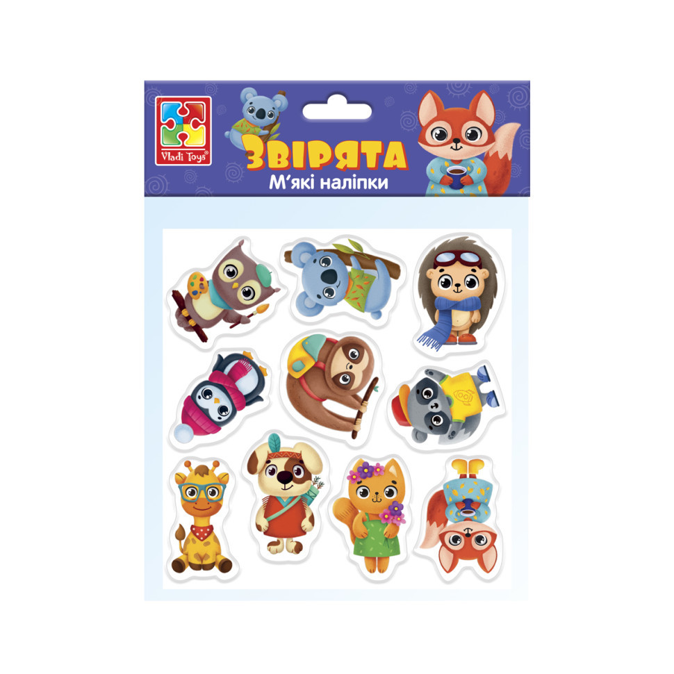 Набор мягких наклеек 