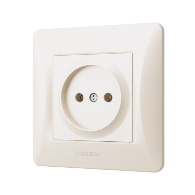 Розетка Videx BINERA 1ая кремова (VF-BNSK1-CR) Вінниця - фото 2