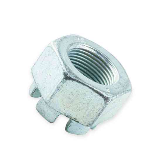 Гайка М30х2 корончаста 8кл цинк (дрібна різьблення) Мукачево