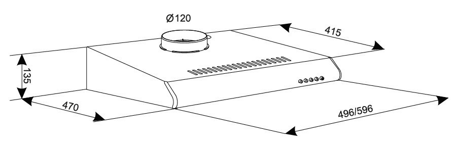 Витяжка Eleyus Line I 50 BR (6253769) Київ - фото 7