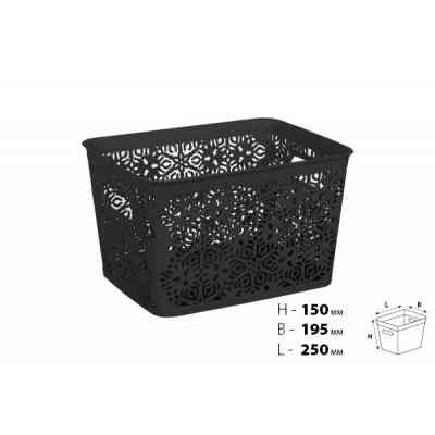 Кошик для зберігання Violet House 0502 2 Ажур Coffee 7 л (0502 2 Ажур COF б/кр. 7 л) Вінниця