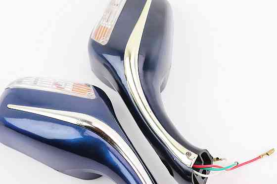 УЦІНКА Дзеркала к-кт "STORM" темно-сині з поворотами, м8 (дефекти фарбування, невелички сколи на склі) Киев