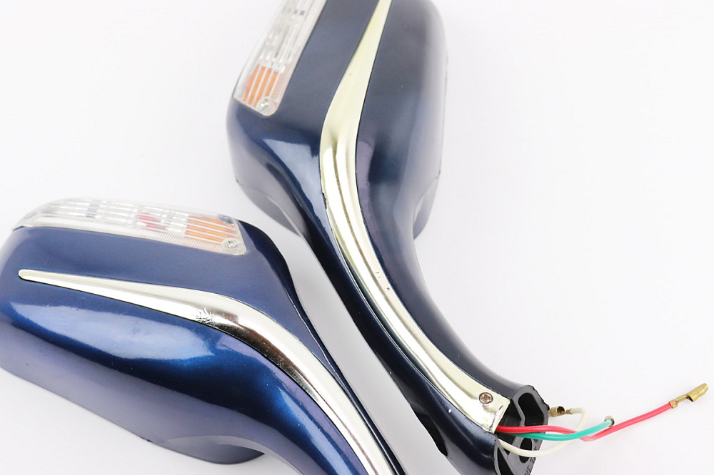 УЦІНКА Дзеркала к-кт "STORM" темно-сині з поворотами, м8 (дефекти фарбування, невелички сколи на склі) Киев - изображение 2