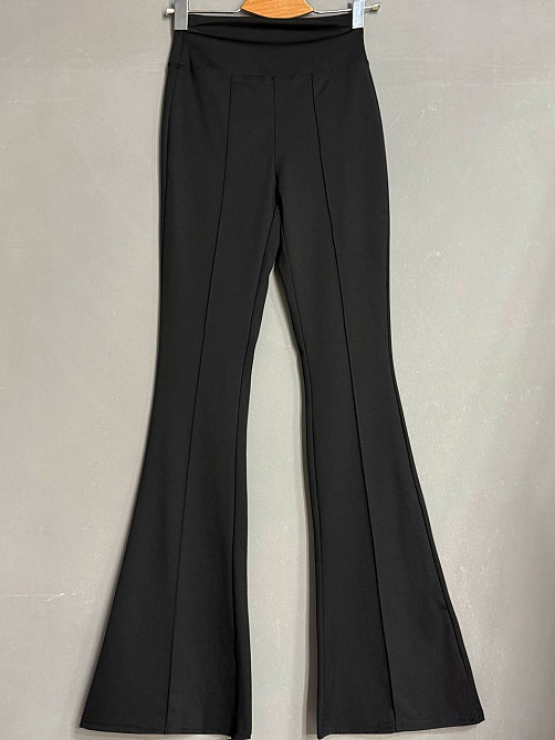 Лосини жіночі A-N 1724 кльош від коліна зі стрілкою чорні, чорний, M Київ - фото 11