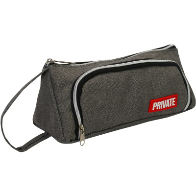 Пенал Cool For School 2 відділення Сірий (CF87215) Вінниця - фото 1